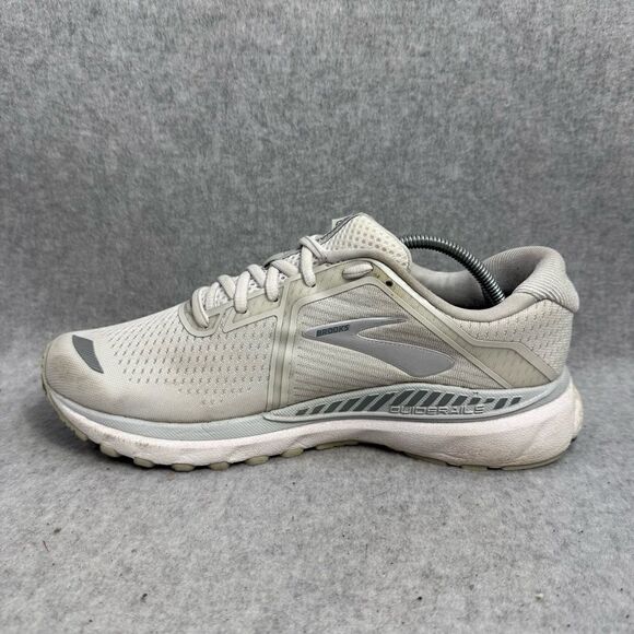 Brooks Adrenaline 20 Womens Shoes Size 9.5 White Silver Low Top Running Sneakers - Picture 7 of 9